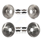 Rotor de frein avant arrière et Kit de plaquettes en céramique pour freins arrière à disque Jeep Wrangler TJ 