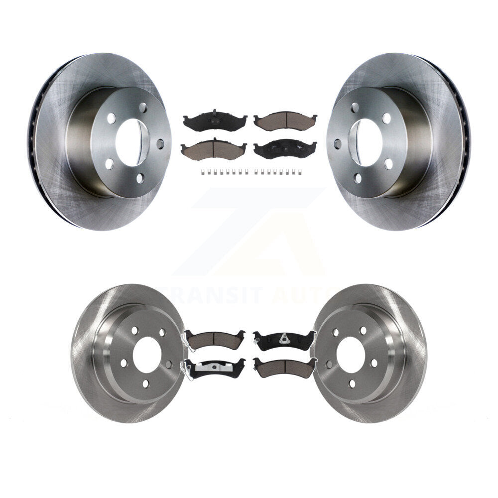 Front Rear Disc Brake Rotors And Ceramic Pads Kit For Jeep Grand Cherokee