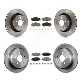 Front Rear Disc Brake Rotors And Ceramic Pads Kit For Jeep Liberty Dodge Nitro
