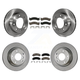 Front Rear Brake Rotor And Ceramic Pad Kit For Chevrolet Express 2500 GMC Savana