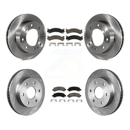 Front Rear Brake Rotor And Ceramic Pad Kit For Chevrolet Express 2500 GMC Savana
