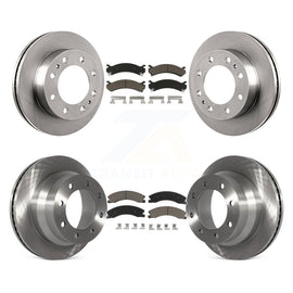 Front Rear Brake Rotor And Ceramic Pad Kit For Chevrolet Express 4500 GMC Savana