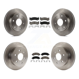 Front Rear Brake Rotor And Ceramic Pad Kit For Chevrolet Express 2500 GMC Savana