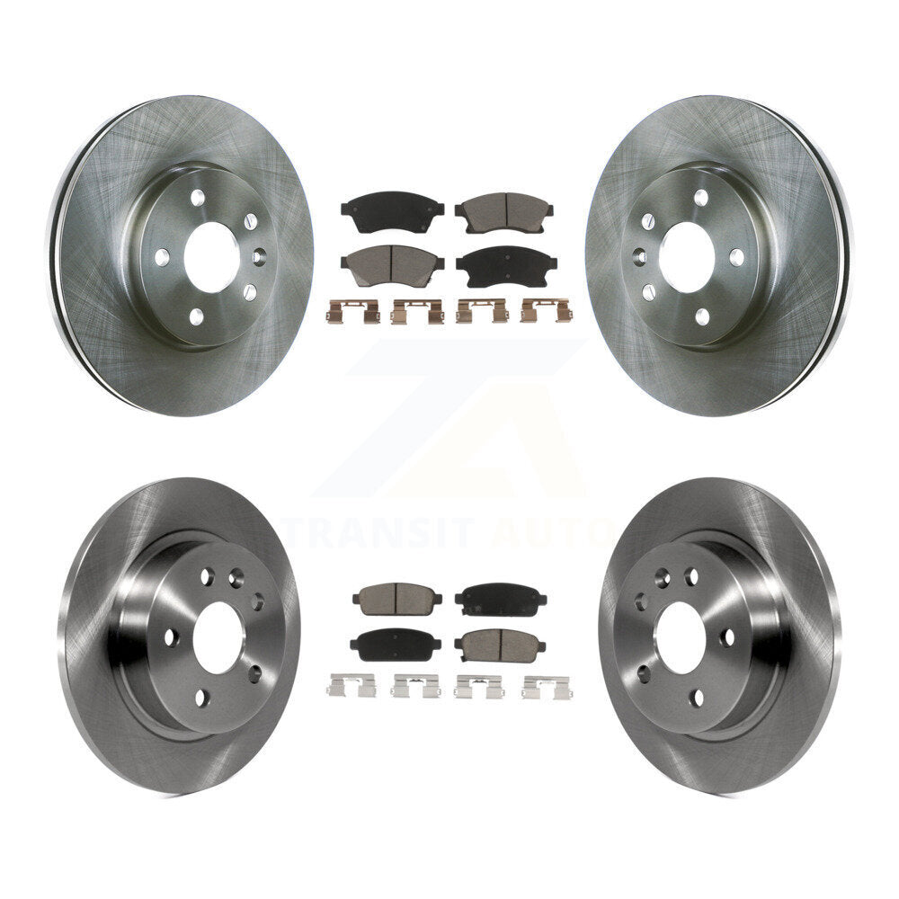 Front Rear Disc Brake Rotors & Ceramic Pad Kit For Chevrolet Cruze Sonic Limited