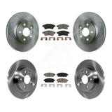 Front Rear Disc Brake Rotors & Ceramic Pad Kit For Chevrolet Cruze Sonic Limited