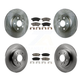 Front Rear Disc Brake Rotors And Ceramic Pads Kit For Chevrolet Cruze