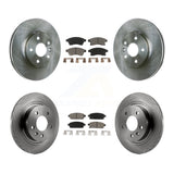 Front Rear Disc Brake Rotors And Ceramic Pads Kit For Chevrolet Cruze