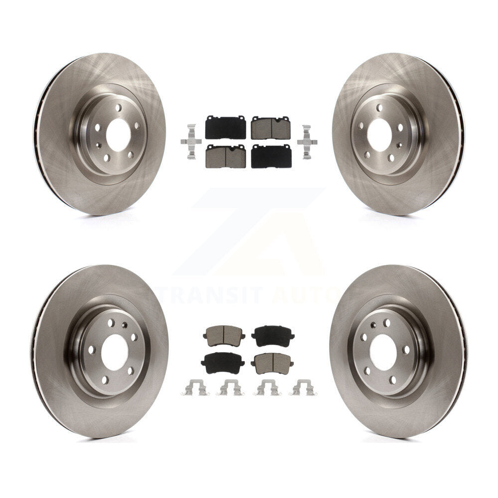 Front Rear Disc Brake Rotors And Ceramic Pads Kit For Audi Q5