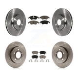 [Front+Rear] 2009 Audi A4 Quattro Sedan/Wagon Premium OE Brake Rotors & Ceramic Pads Kit For Max Braking
