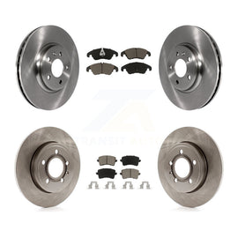 [Front+Rear] 2009 Audi A4 Quattro Sedan/Wagon Premium OE Brake Rotors & Ceramic Pads Kit For Max Braking