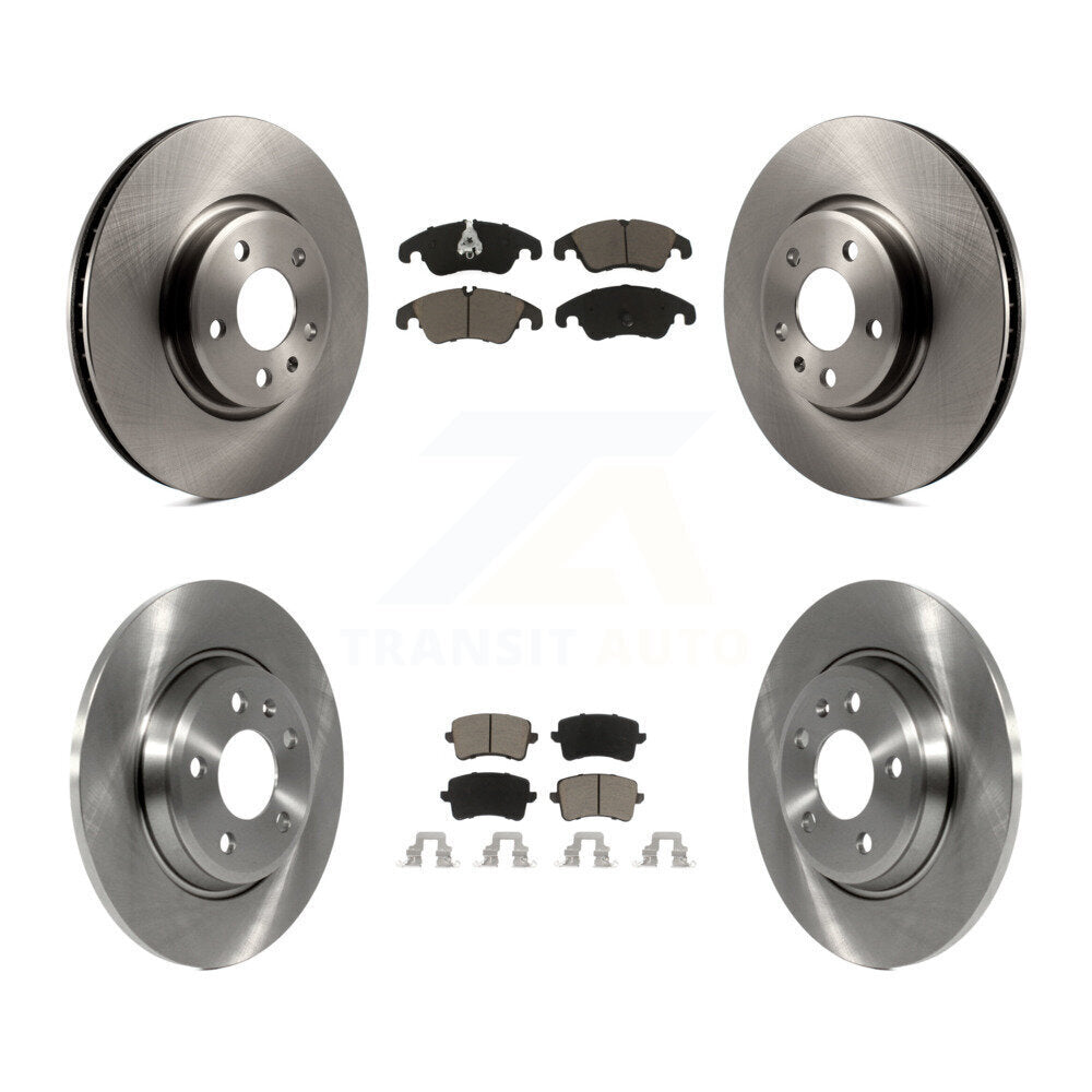 Front Rear Disc Brake Rotors & Ceramic Pad Kit For Audi A4 Q5 A5 Quattro allroad
