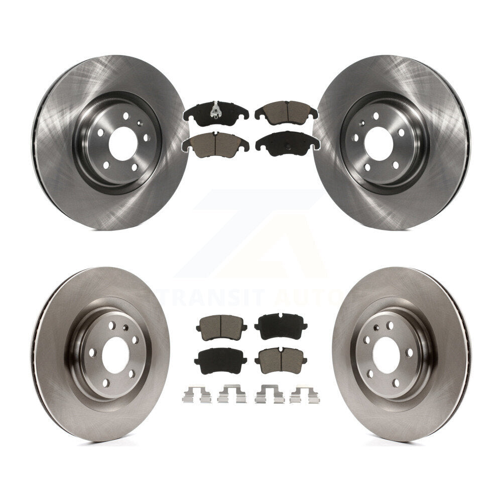 Front Rear Disc Brake Rotors And Ceramic Pads Kit For Audi A6