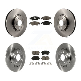 Front Rear Brake Rotors Ceramic Pad Kit For 13 Audi A6 With 320mm Diameter Rotor