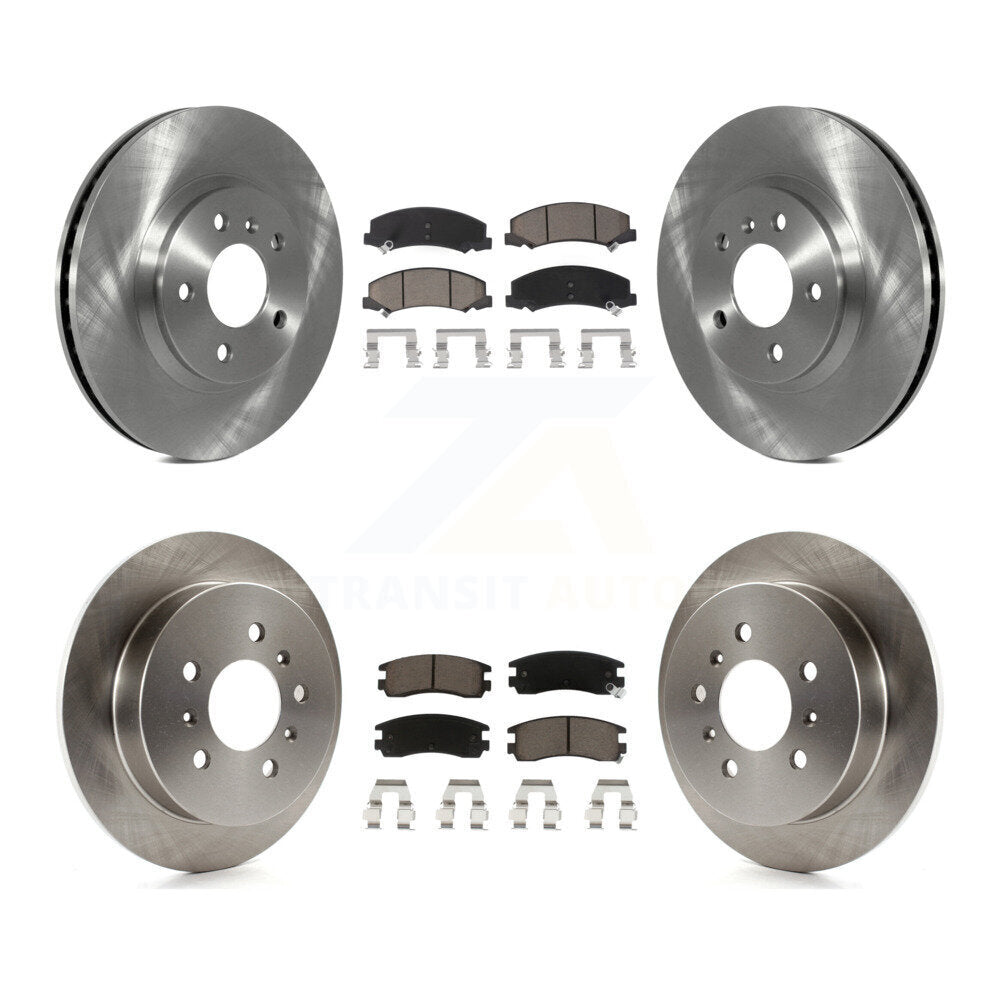 Front Rear Disc Brake Rotor And Ceramic Pad Kit For Chevrolet Impala Monte Carlo