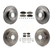 Charger l'image dans la galerie, Front Rear Disc Brake Rotors And Ceramic Pads Kit For Honda Civic Acura EL