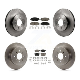 Front Rear Disc Brake Rotors And Ceramic Pads Kit For Honda Civic Acura EL