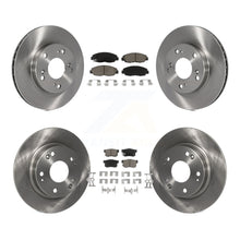 Charger l&#39;image dans la galerie, Front Rear Disc Brake Rotors And Ceramic Pads Kit For Honda Civic