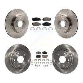 Front Rear Disc Brake Rotors And Ceramic Pads Kit For Honda Civic Acura CSX