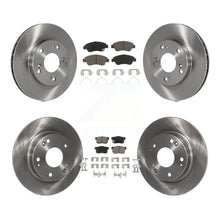 Charger l'image dans la galerie, Front Rear Disc Brake Rotors And Ceramic Pads Kit For Honda Civic