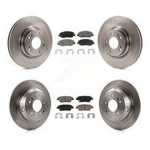 Charger l'image dans la galerie, Front Rear Disc Brake Rotors And Ceramic Pads Kit For Hyundai Genesis 3.8L