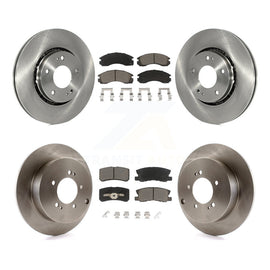 Front Rear Disc Brake Rotors And Ceramic Pads Kit For Mitsubishi Lancer