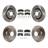 Front Rear Brake Rotor & Ceramic Pad Kit For Mitsubishi Lancer Ralliart To 03 09