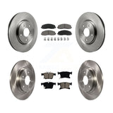 Front Rear Disc Brake Rotors Ceramic Pad Kit For Chrysler Pacifica Grand Caravan