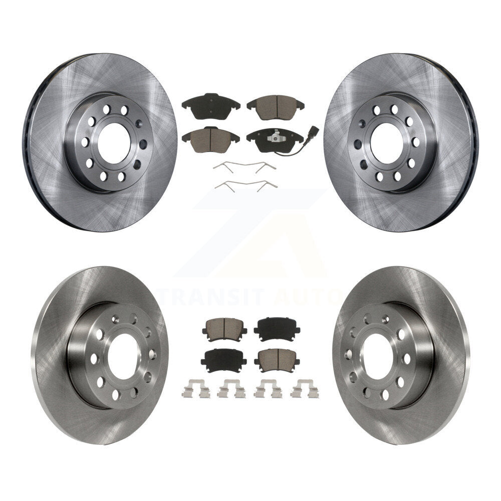 [Front+Rear] 2006-2009 Volkswagen Rabbit Premium OE Brake Kit & Ceramic Pads For Max Braking