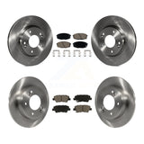 Front Rear Brake Rotor & Ceramic Pad Kit For Kia Hyundai Kona Forte Soul Elantra