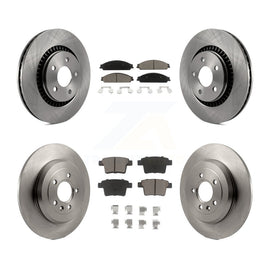 Front Rear Brake Rotors Ceramic Pad Kit For Ford Five Hundred Freestyle Taurus X