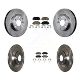 Front Rear Disc Brake Rotors And Ceramic Pads Kit For Mazda CX-5