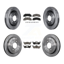 Front Rear Brake Rotor And Ceramic Pad Kit For Ford Expedition Lincoln Navigator