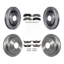 [Front+Rear] 10-11 Ford F-150 With 6 Lug Wheels Premium OE Brake Rotors & Ceramic Pads Kit For Max Braking