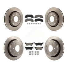 Charger l'image dans la galerie, [Front+Rear] 12-14 Ford F-150 With 7 Lug Wheels Premium OE Brake Rotors &amp; Ceramic Pads Kit For Max Braking