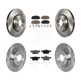 Front Rear Disc Brake Rotors And Ceramic Pads Kit For Honda Civic