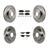 Front Rear Disc Brake Rotors And Ceramic Pads Kit For Honda Civic K8C-101157