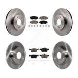 Front Rear Disc Brake Rotors And Ceramic Pads Kit For Honda Civic