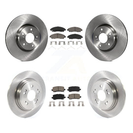 [Front+Rear] 14-20 Acura RLX Sport Hybrid SH-AWD Premium OE Brake Rotors & Ceramic Pads Kit For Max Braking