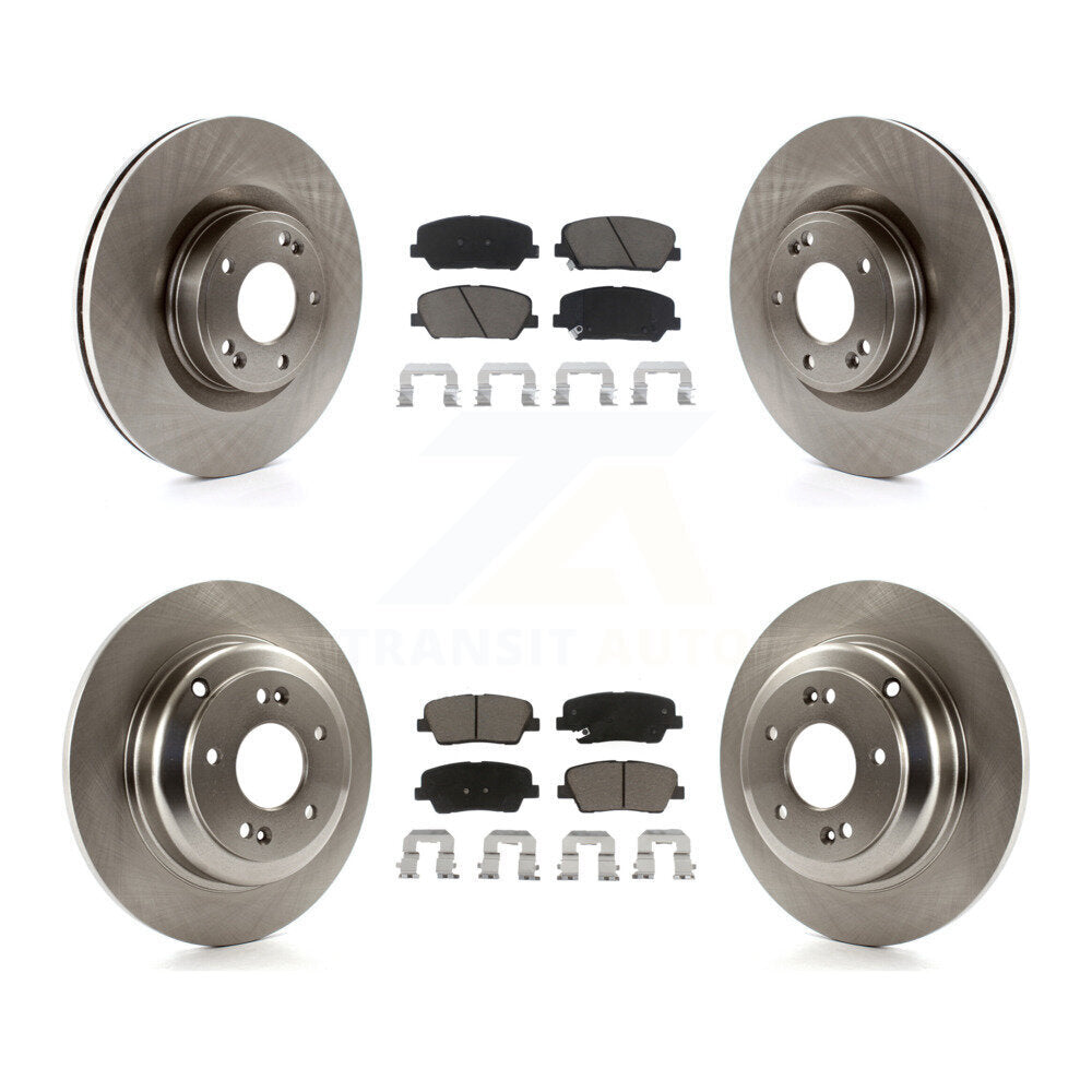 Front Rear Disc Brake Rotors And Ceramic Pads Kit For Hyundai Genesis Coupe