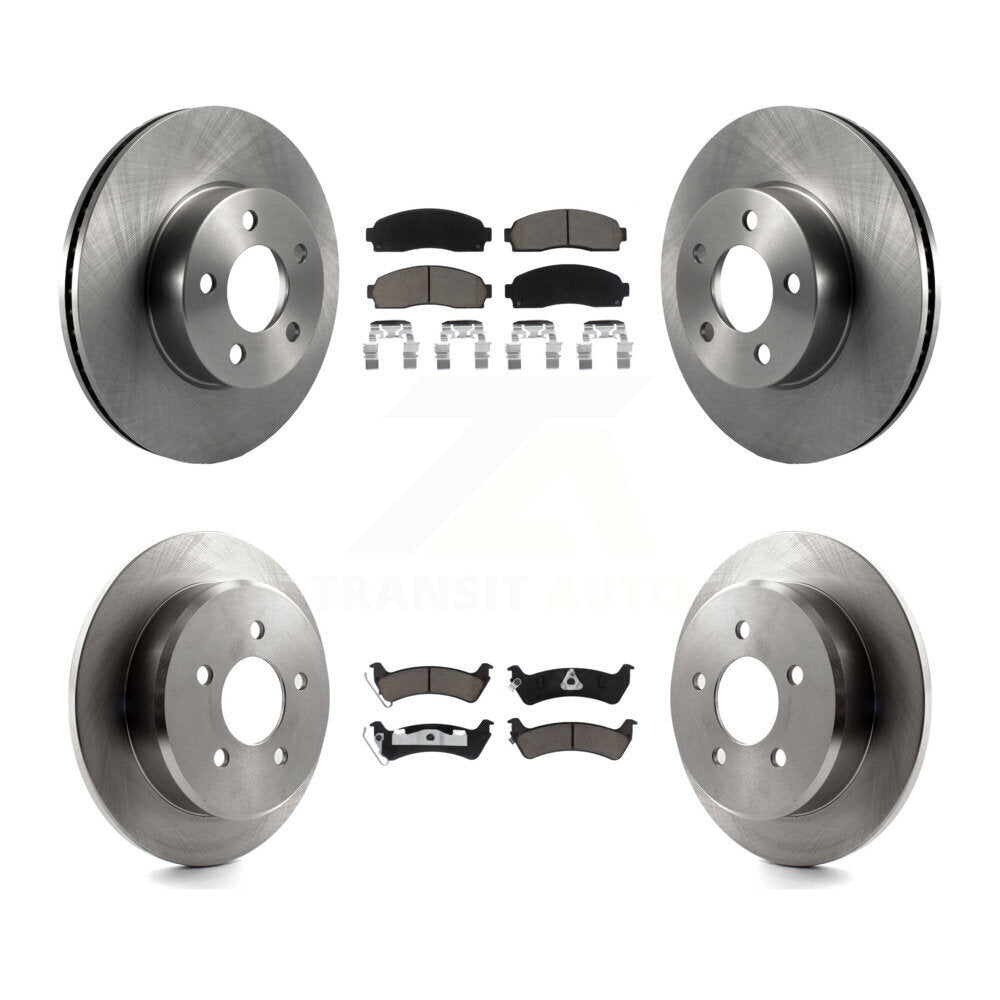 Front Rear Disc Brake Rotor And Ceramic Pad Kit For Ford Explorer Sport Trac 4WD