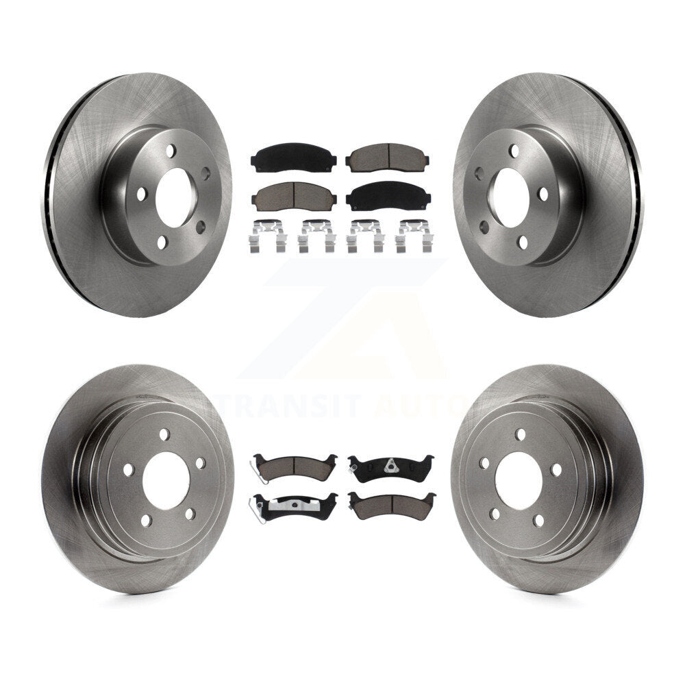 Front Rear Disc Brake Rotor And Ceramic Pad Kit For Ford Explorer Sport Trac 4WD
