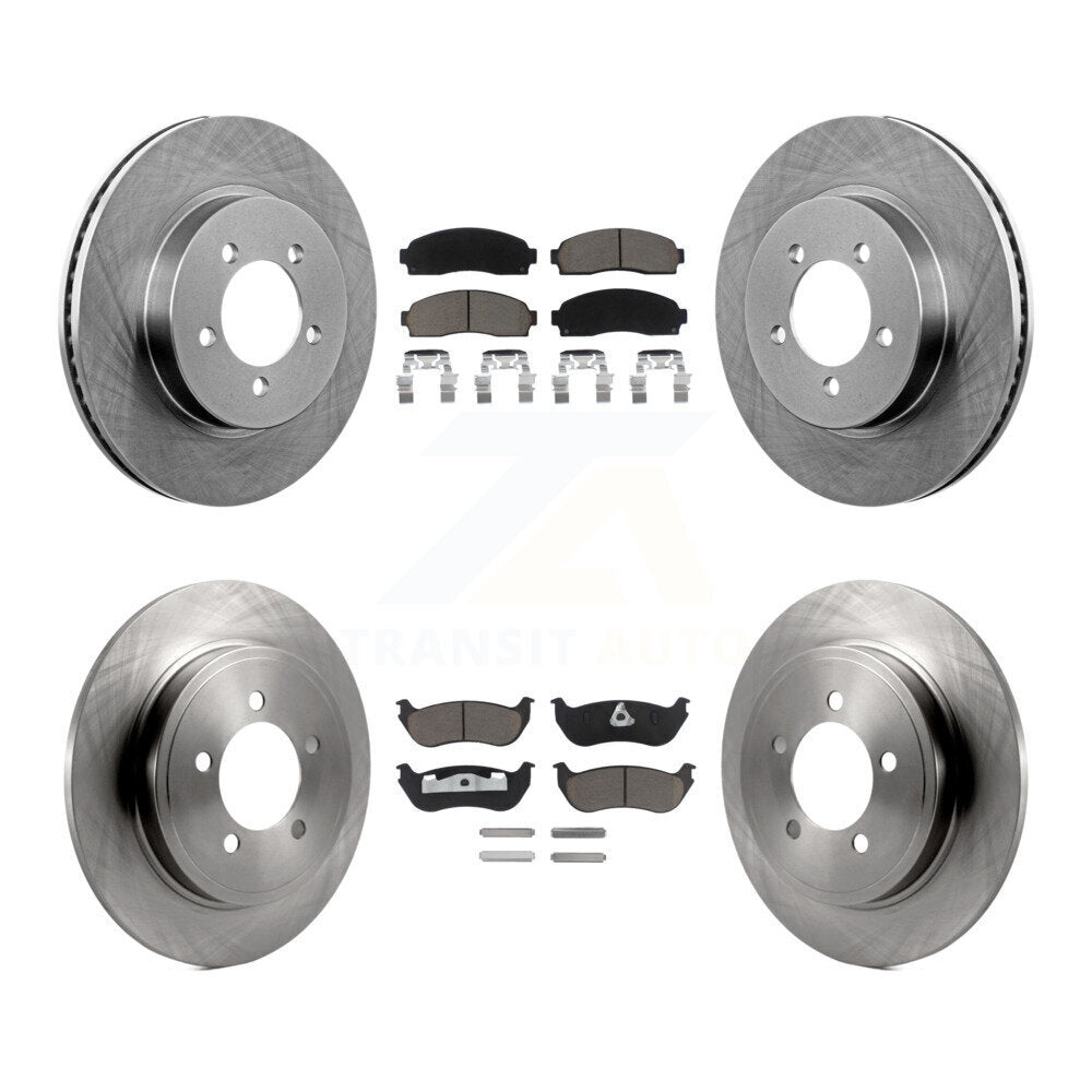 Front Rear Brake Rotor And Ceramic Pad Kit For Ford Explorer Mercury Mountaineer