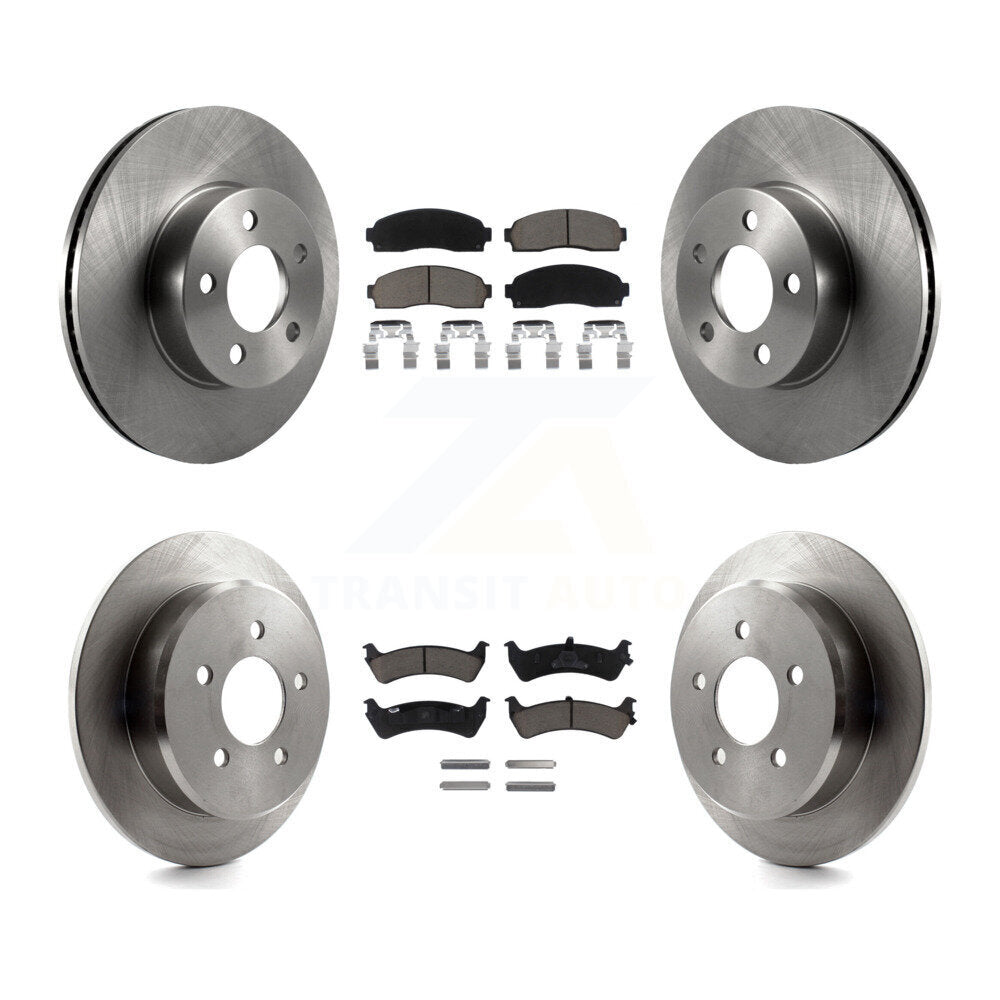 [Front+Rear] 2001 Ford Explorer Sport 4WD Premium OE Brake Rotors & Ceramic Pads Kit For Max Braking