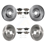 Front Rear Disc Brake Rotors And Ceramic Pads Kit For Ford Fusion Lincoln MKZ