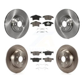Front Rear Disc Brake Rotors And Ceramic Pads Kit For Ford Fusion Lincoln MKZ