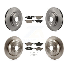 Front Rear Brake Rotors Ceramic Pad Kit For Mercedes-Benz ML350 R350 ML500 ML320