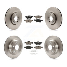 Charger l'image dans la galerie, Kit de rotors de frein à disque avant et arrière et plaquettes en céramique pour Mercedes-Benz E550 AWD 