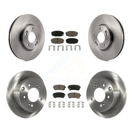 Front Rear Disc Brake Rotors And Ceramic Pads Kit For Kia Forte Koup Forte5