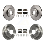 Front Rear Disc Brake Rotors And Ceramic Pads Kit For Kia Forte Koup Forte5