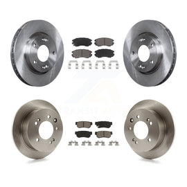 Front Rear Disc Brake Rotors And Ceramic Pads Kit For Hyundai Elantra